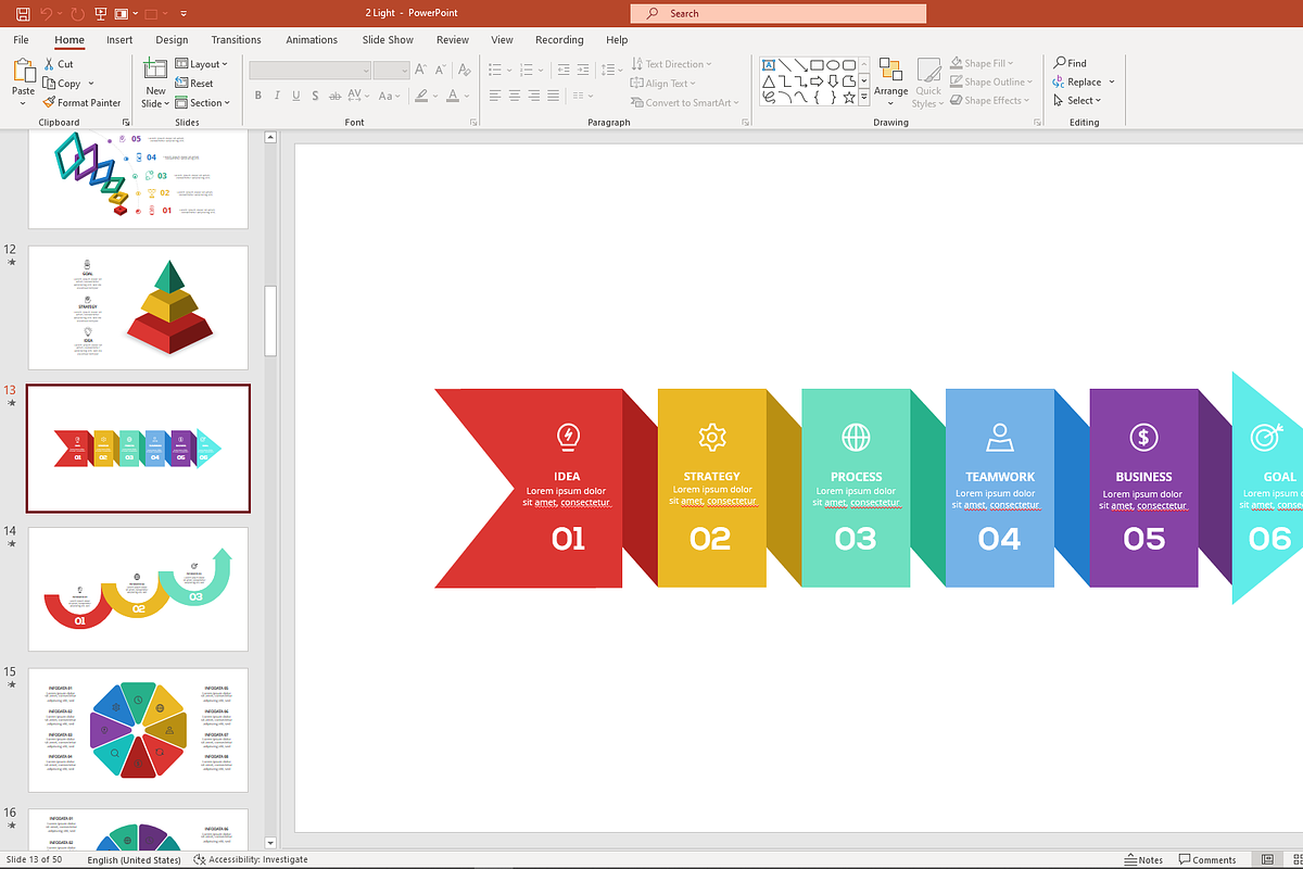 Dynamic PowerPoint Template, a Presentation Template by Infographics project (Photo 5 of 12)