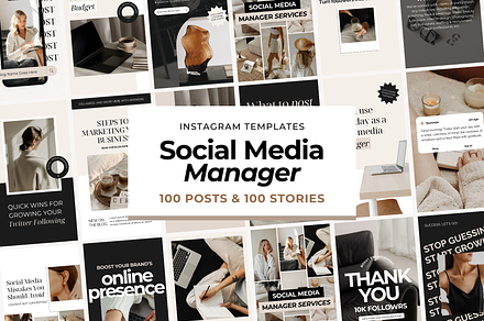 Social Media Instagram Templates, a Social Media Template by ShopRShop