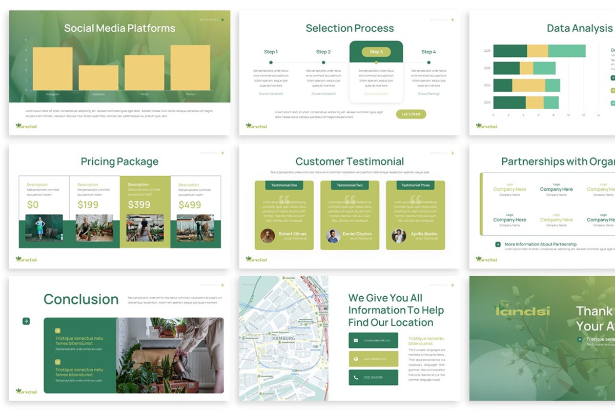 Landsi - Botanical Keynote Template, a Presentation Template by SlideFactory (Photo 4 of 4)