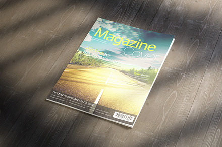 Close Portrait Magazine cover mockup