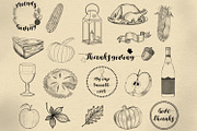Thanksgiving Procreate Stamps set, a Shape Add-On by Ducatum (Thumbnail 2 of 3)
