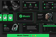 Music Presentation Template, a Presentation Template by BumbleGraph Studio (Thumbnail 1 of 4)