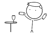 Bartender and waiter icons, an Icon by JK comics (Thumbnail 2 of 5)