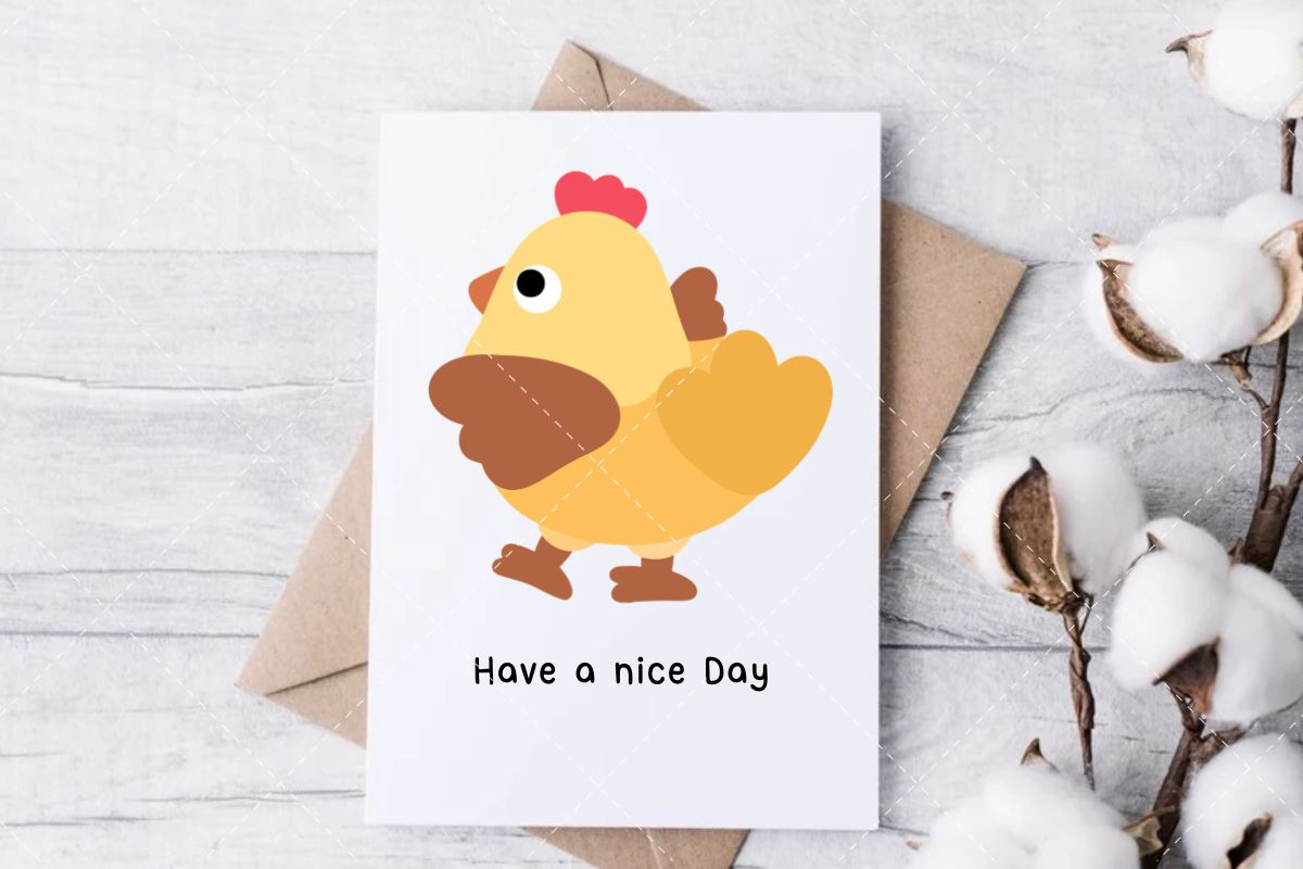 Simple Cute Chicken Clipart Set, an Animal Illustration by Nattapohncha (Photo 2 of 3)