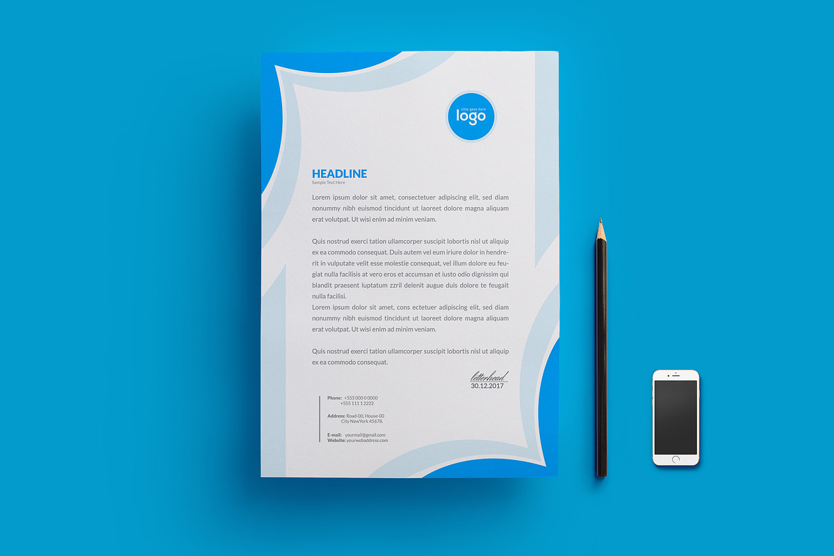 Letter Head, a Stationery Template by ZAAS (Photo 4 of 6)