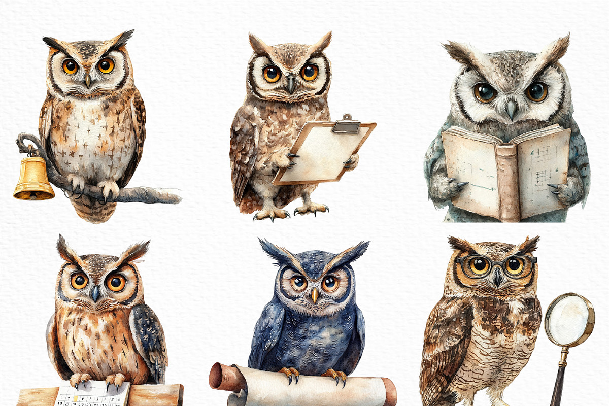 School Clipart School Owl Classroom, an Illustration by Craft Nest (Photo 5 of 6)
