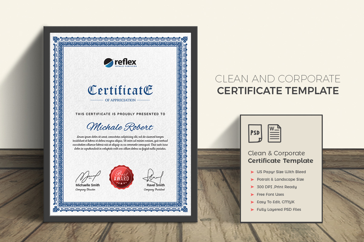 Certificate, a Stationery Template by deviserpark (Photo 1 of 6)