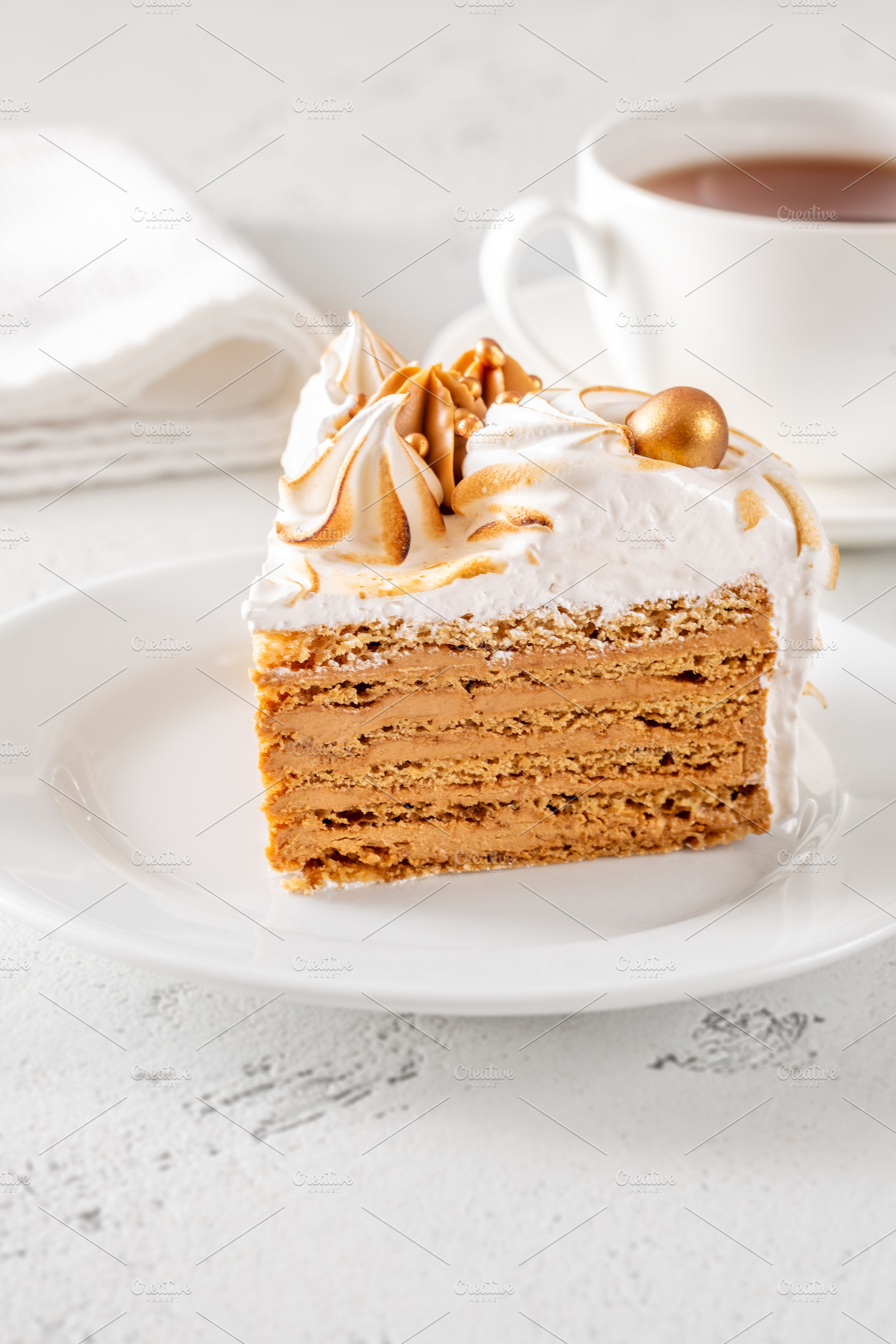 Slice of Medovik, a Food & Drink Photo by Alexander Prokopenko