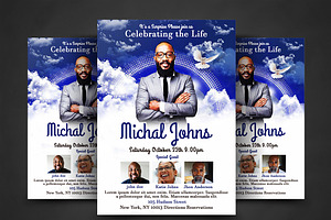 Funeral Program Template, a Flyer Template by AfzaalGraphics
