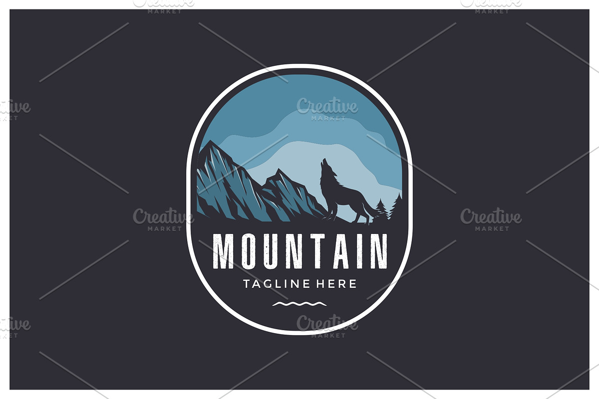 Travel badge outdoor design, a Branding & Logo Template by jundio studio