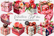 Valentines Gift box Clipart, an Illustration by Designworld (Thumbnail 1 of 5)