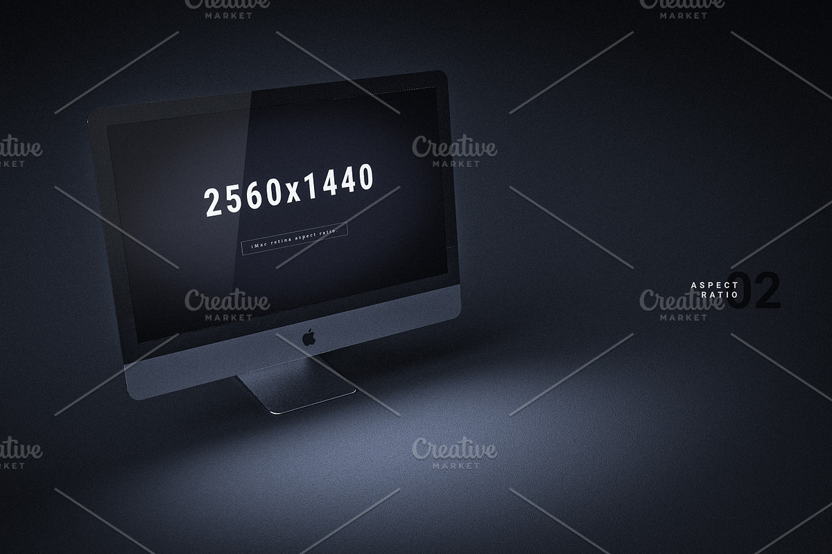 Dark Gravity iMac, a Product Mockup by manfredicalamai (Photo 2 of 5)