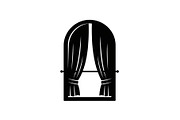 Window Curtain Silhouette Bundle, an Illustration by Creativeshirt (Thumbnail 34 of 51)