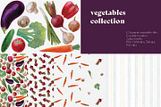 Watercolour Vegetables Collection, a Pattern Graphic by Maria Budarkiewicz (Thumbnail 1 of 11)