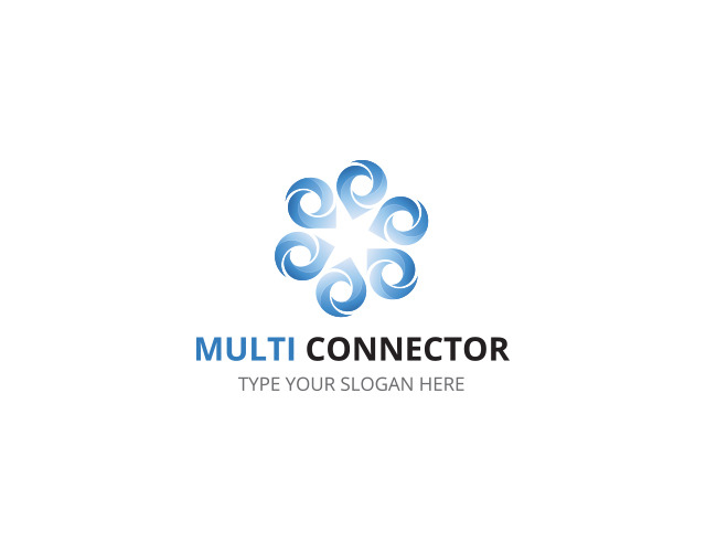 Multi Connector Logo Template Branding & Logo Templates Creative Market