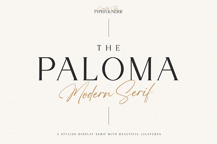 The Paloma - Modern Serif Font