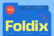Foldix Bold Sans Serif, a Sans Serif Font by timelesstype.co (Thumbnail 1 of 15)