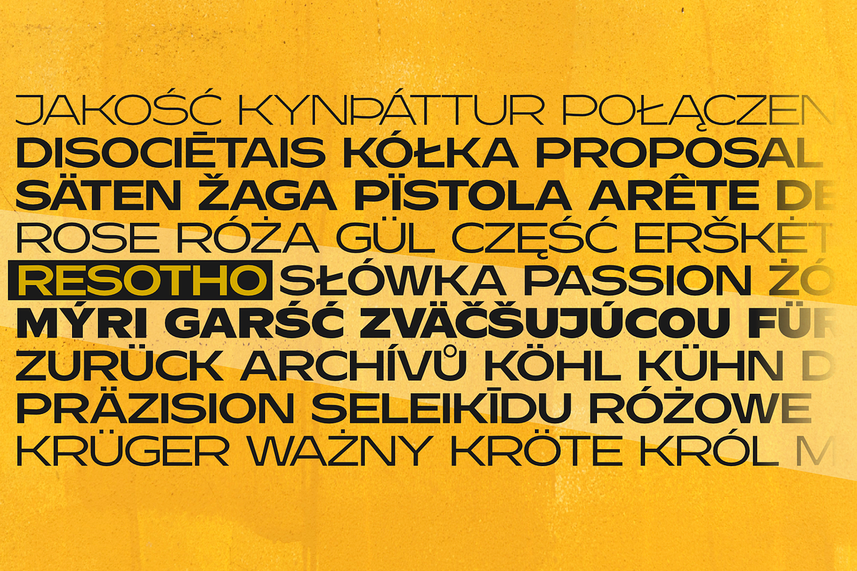 fonts family Resotho preview 8