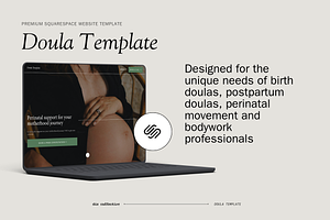 Doula Squarespace Website Template