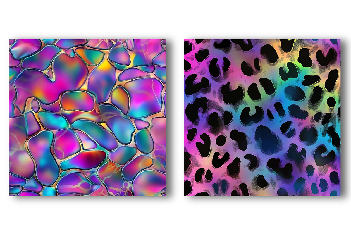 Iridescent Leopard Print Digital Pap, a Pattern Graphic by Watercolor design (Photo 2 of 4)