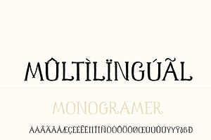 Monogramer. Hand-Drawn Serif Font