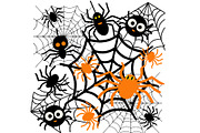 Halloween Web Weaving Party, a Seasonal Illustration by Sharon Schwalbe (Thumbnail 4 of 5)