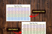 Editable Family Chore Chart, a Stationery Template by Graphicsnext (Thumbnail 4 of 7)