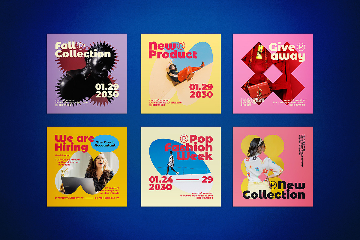 Geometric Basic Shapes Social Media, a Social Media Template by The Good Store (Photo 3 of 4)