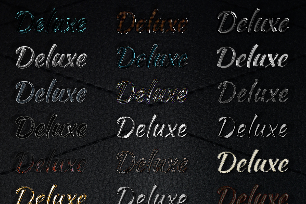 Dark Deluxe Photoshop Graphic Styles preview 6