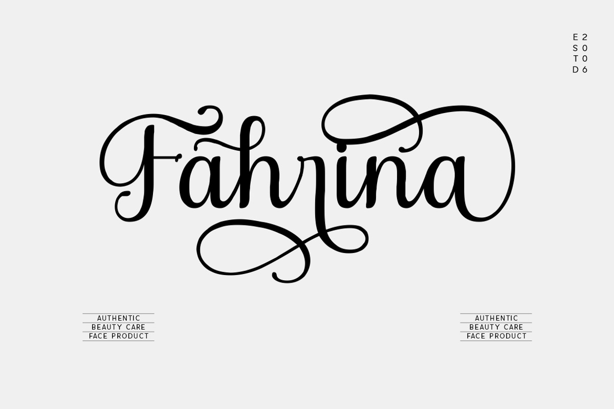 Laurania Script Font, a Script Font by Burhan Afif (Photo 5 of 10)