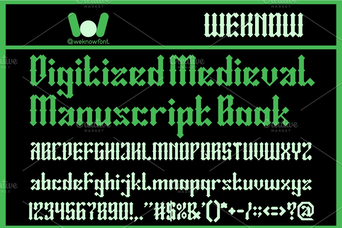 Amor Fati font, a Blackletter Font by weknow (Photo 4 of 8)