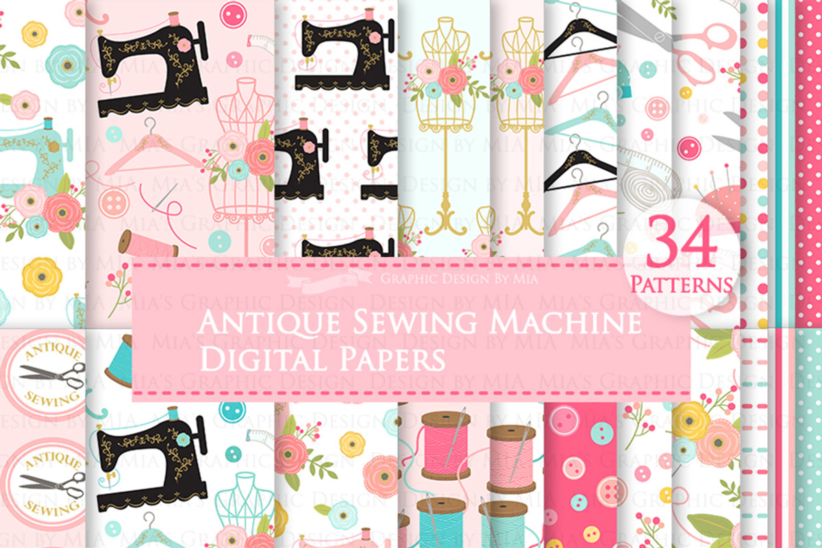 Sewing Machine, Sewing, an Illustration by Mia's Graphic Design (Photo 6 of 9)