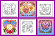 Cozy Tarot Bold &Easy Coloring Book, a Decorative Illustration by Design Station (Thumbnail 3 of 4)