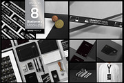 8 Stationery Mockups (Standard) 2/2, a Books & Magazine Mockup by Grandvity Design (Thumbnail 1 of 22)