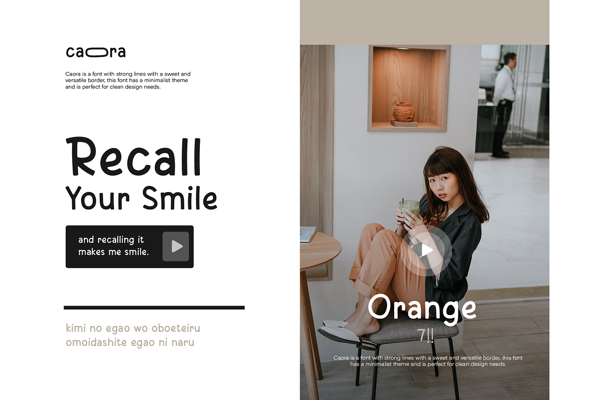 Caora Font, a Sans Serif Font by Phoenix Dungeon (Photo 4 of 9)