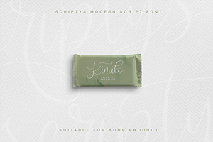 Scriptys Modern Script Font