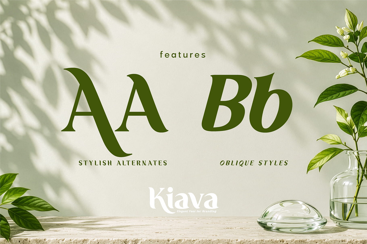 Kiava – Luxury Display Serif, a Serif Font by Salamahtype (Photo 4 of 8)