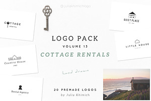 Logo Pack Volume 13. Cottage Rentals