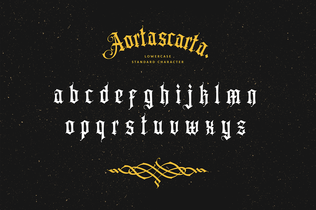 Aortascarta, a Blackletter Font by ilhamtaro (Photo 8 of 13)