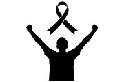 Cancer Awareness Ribbon Silhouette, a Seasonal Illustration by Designer_Momina (Thumbnail 6 of 11)