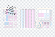 Pink and Blue Bow Sticker Sheets, a Stationery Template by Little Creative Scribbles (Thumbnail 3 of 5)