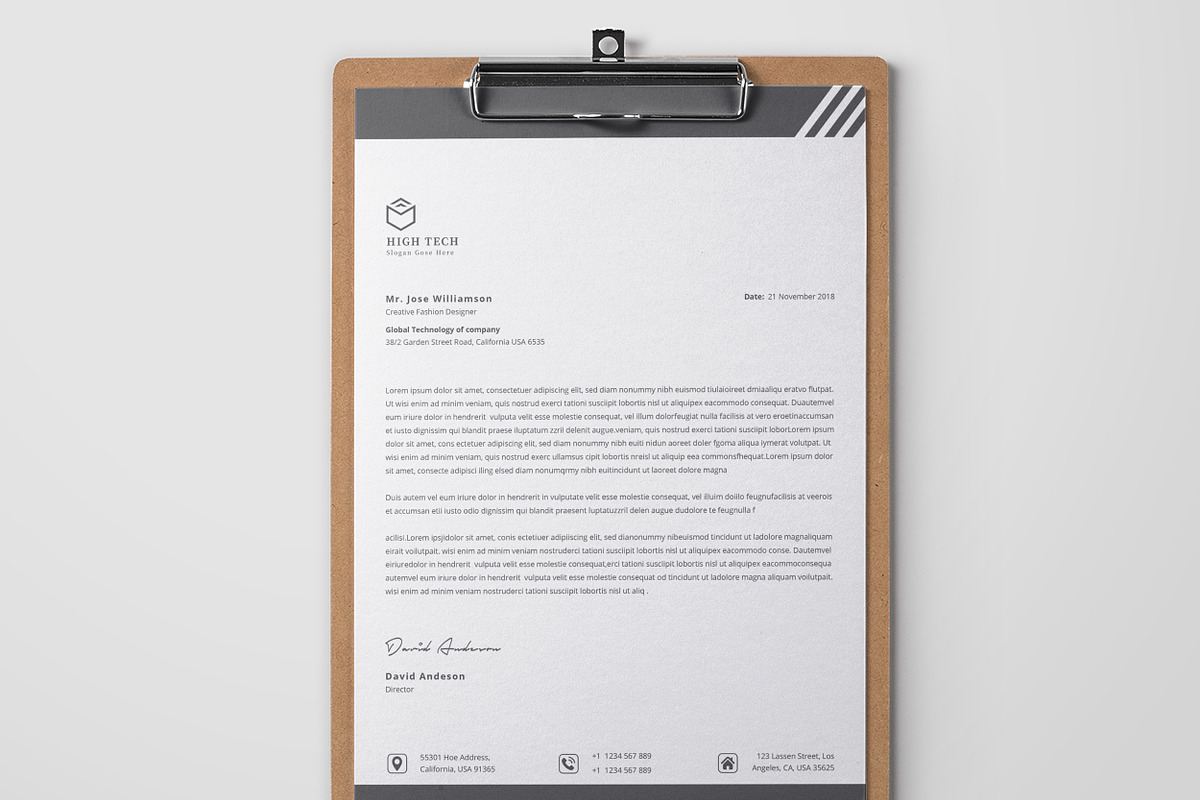 Letterhead, a Stationery Template by TelaTemplates (Photo 5 of 8)