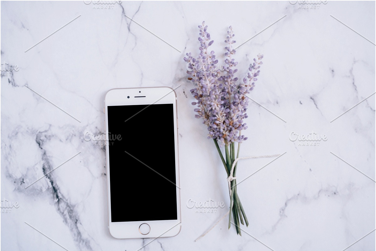 Marble Tech Mockup Bundle, a Social Media Template by Brand Strategy Co. (Photo 6 of 8)