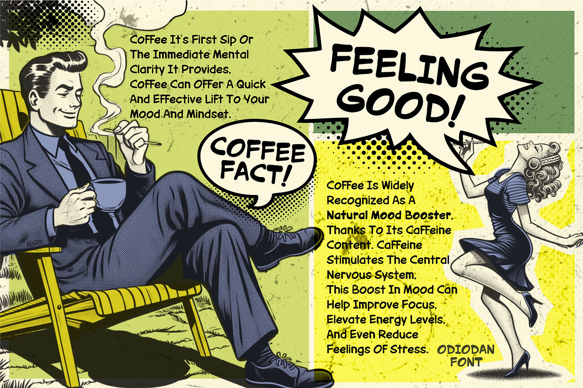 Odiodan a Comic Strip Font, a Handwritten Font by Rasiorise Studio (Photo 9 of 12)
