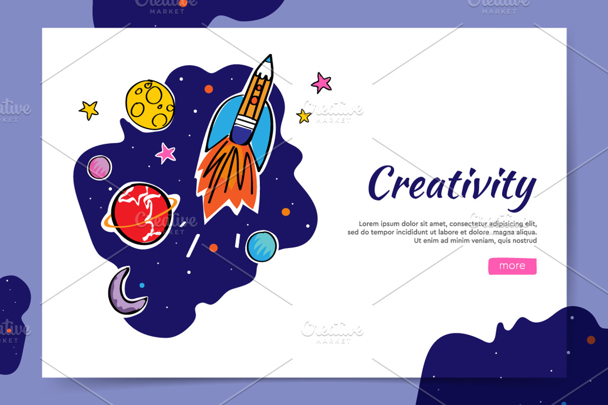 Creativity Website Space Design, a Templates & Theme by PREMIUMVECTOR (Photo 2 of 4)