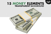 MONEY PACKS Isolated Elements, an Object Graphic by WG DESIGN (Thumbnail 1 of 5)
