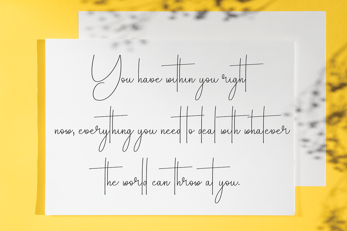 Birthday | Script Font, a Handwritten Font by Scratchones (Photo 3 of 8)
