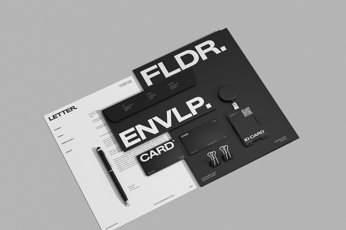 Corporate Stationery Branding Mockup, an Advertising Mockup by Brand Earth (Photo 3 of 4)
