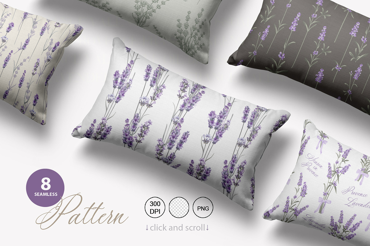 Provence Lavender. Flower set., a Pattern Graphic by Kotkoa (Photo 4 of 8)