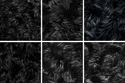 Black Fluffy Seamless Patterns, a Pattern Graphic by PrintablesByFranklyn (Thumbnail 3 of 4)